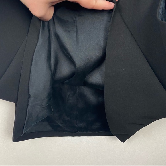 ALICE + OLIVIA Black Sleeveless Mini Cocktail Side Cutout Dress Solid Medium M - Picture 6 of 11